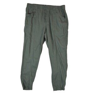 Old Navy Olive Jogger Pants L Utility Cargo Athleisure Minimalist Streetwear Lou